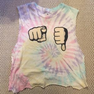 UNIF tie dye muscle tee